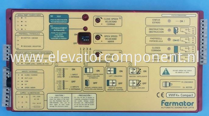 Fermator Door Drive VVVF4+ VVVF5 for Sch****** 3000 Elevators